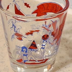 Myrtle Beach South Carolina Shot Glass beach fun   fishing fun